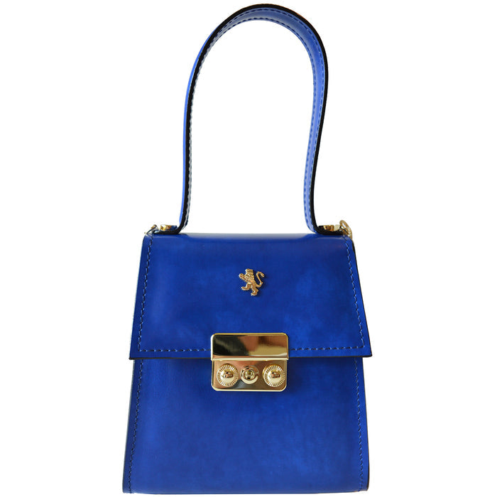 Pratesi Artemisia Small Lady Bag in genuine Italian leather - Artemisia Brunelleschi Electric Blue