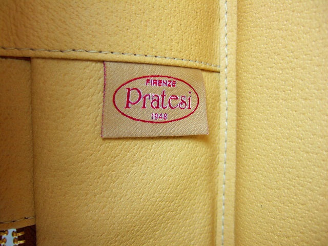 Pratesi Bacco Wine Case in genuine Italian leather