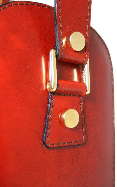 Pratesi Bacco Wine Case in genuine Italian leather