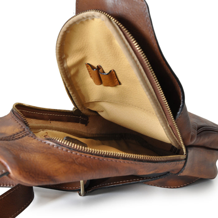 Pratesi Backpack San Quirico d'Orcia in genuine Italian leather