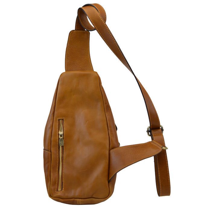 Pratesi Backpack San Quirico d'Orcia in Italian Vegetable Dyed Leather - Brown - SALE!