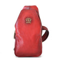 Pratesi Backpack San Quirico d'Orcia in Italian Vegetable Dyed Leather - Cherry