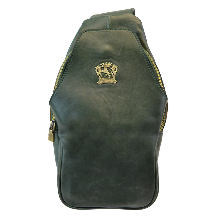 Pratesi Backpack San Quirico d'Orcia in Italian Vegetable Dyed Leather - Dark Green