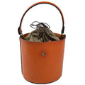 Pratesi Bag Secchiello in genuine Italian leather - Vegetable Tanned Italian Leather Orange