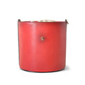 Pratesi Bag Secchiello in genuine Italian leather - Vegetable Tanned Italian Leather Cherry