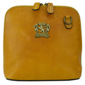 Pratesi Bag Volterra in genuine Italian leather - Vegetable Tanned Italian Leather Mustard