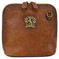 Pratesi Bag Volterra in genuine Italian leather - Vegetable Tanned Italian Leather Brown