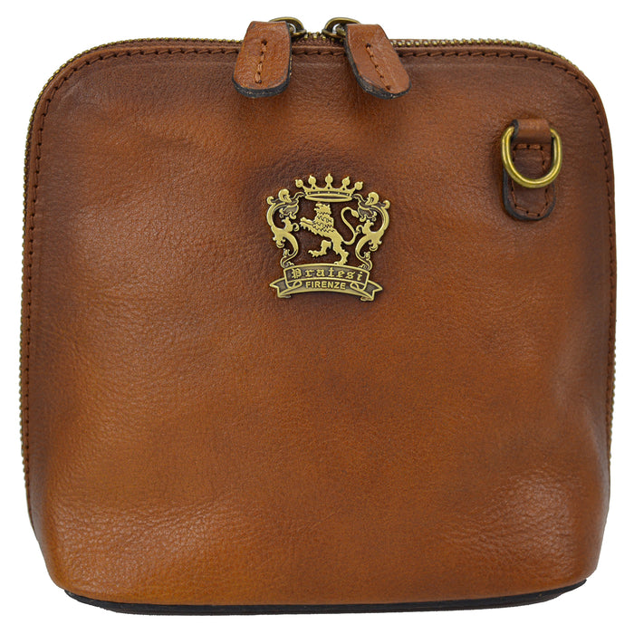 Pratesi Bag Volterra in genuine Italian leather - Vegetable Tanned Italian Leather Brown