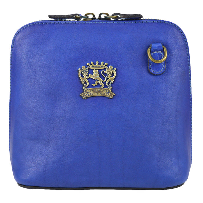 Pratesi Bag Volterra in genuine Italian leather - Vegetable Tanned Italian Leather Electric Blue