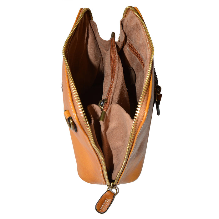 Pratesi Bag Volterra in genuine Italian leather - Vegetable Tanned Italian Leather Electric Blue