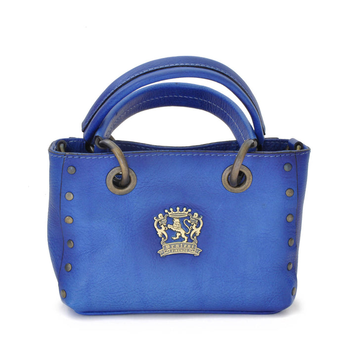Pratesi Bagnone Lady Bag in vegetable-dyed leather - Electric Blue