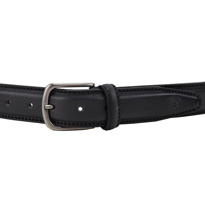 Pratesi Belt 105cm in Vegetable-Dyed Leather - Black