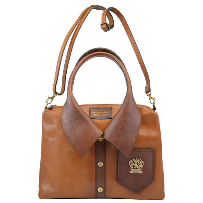 Pratesi Camicia Handbag in Vegetable-Dyed Italian Leather