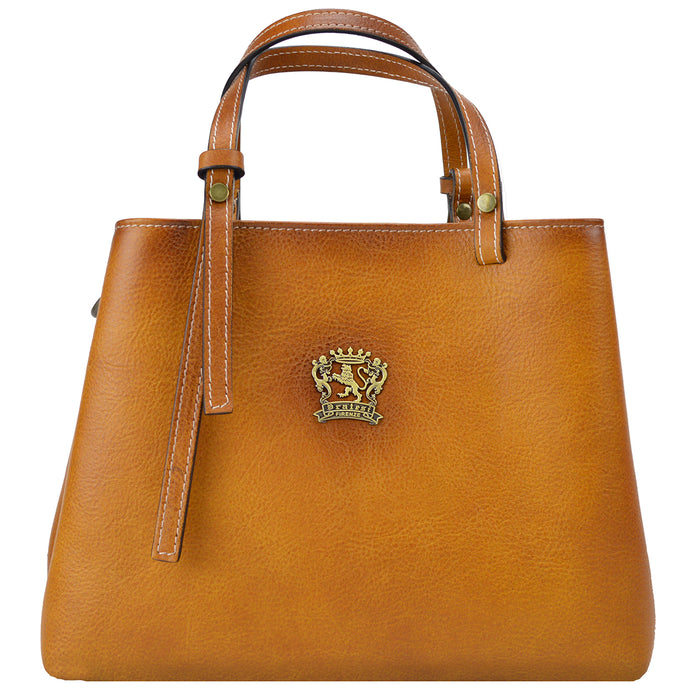 Pratesi Camperiti Ladies Handbag in Genuine Italian Vegetable Dyed Leather