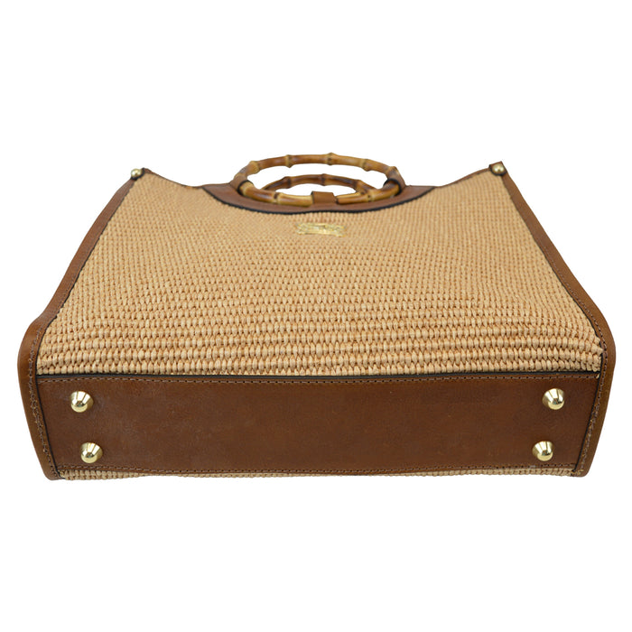 Pratesi Cancelli Summer Hand Bag - Summer Cognac