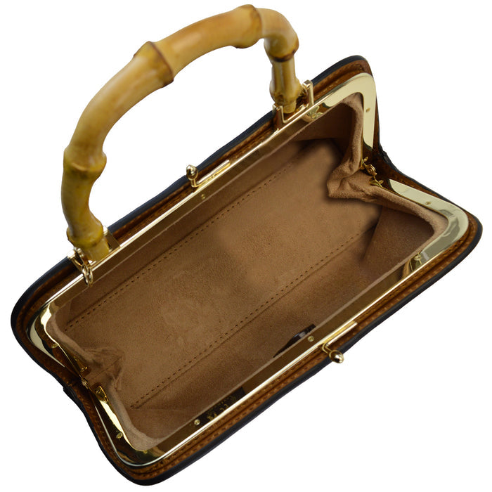Pratesi Candeli Handbag B565 in genuine full-grain leather - LQE