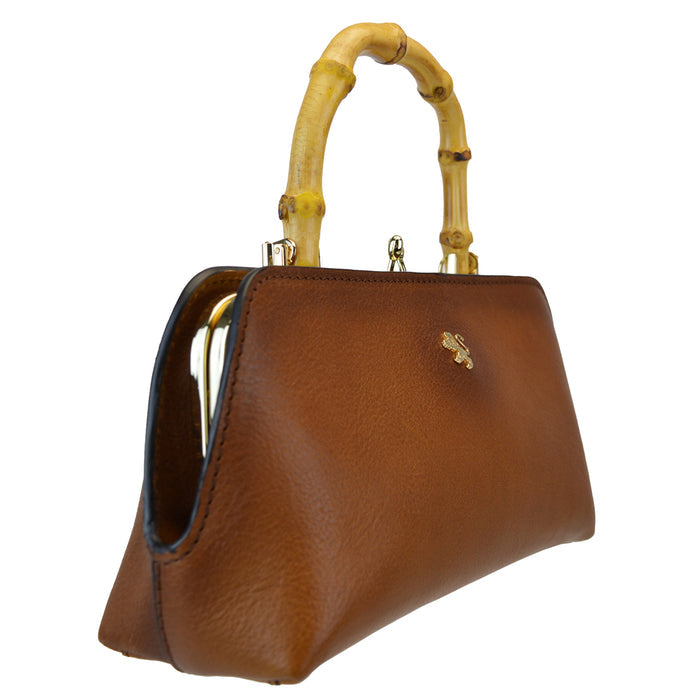 Pratesi Candeli Handbag B565 in genuine full-grain leather - LQE