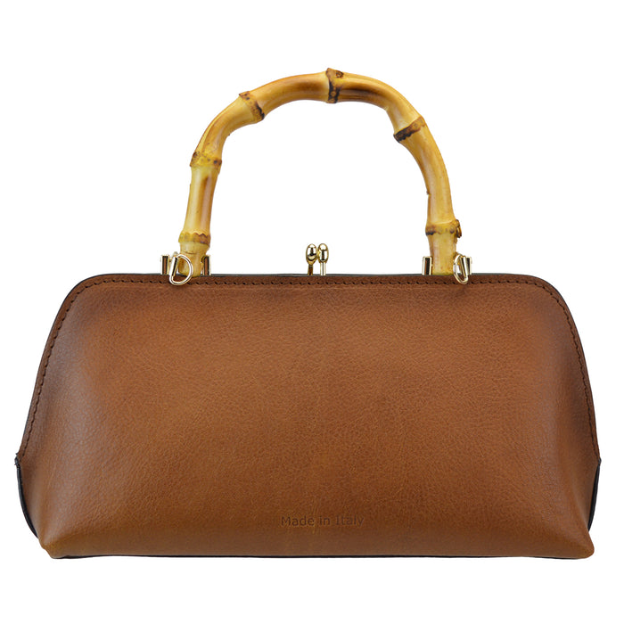 Pratesi Candeli Handbag B565 in genuine full-grain leather - LQE