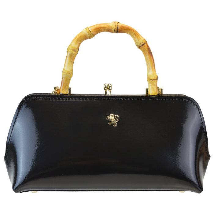 Pratesi Candeli Handbag R565 in genuine leather - Brunelleschi Black - LQE
