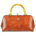 Pratesi Candeli Handbag R565 in genuine leather - Brunelleschi Brown - LQE