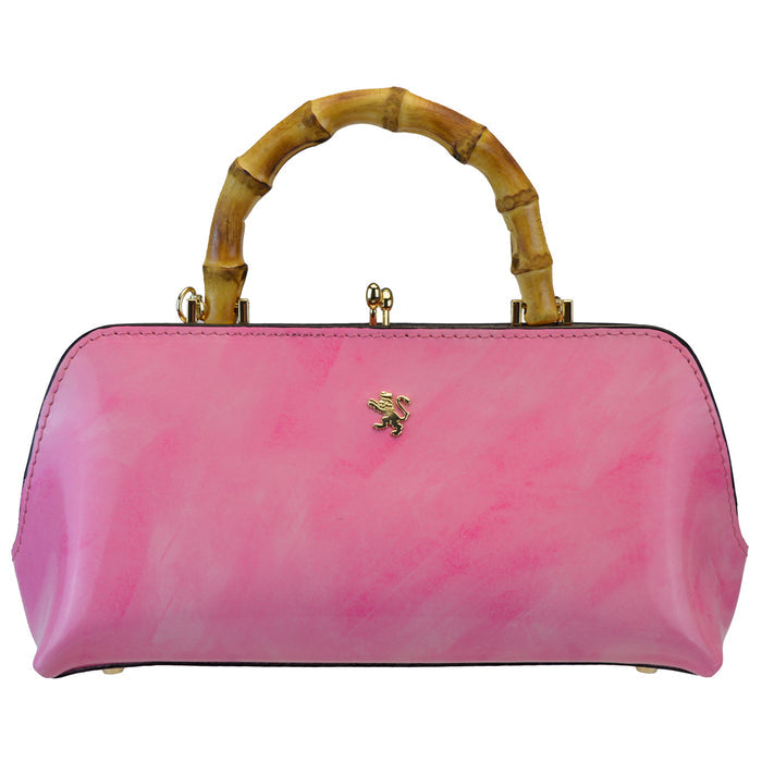 Pratesi Candeli Handbag R565 in genuine leather - Brunelleschi Fuchsia - LQE