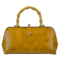 Pratesi Candeli Handbag R565 in genuine leather - Brunelleschi Mustard - LQE
