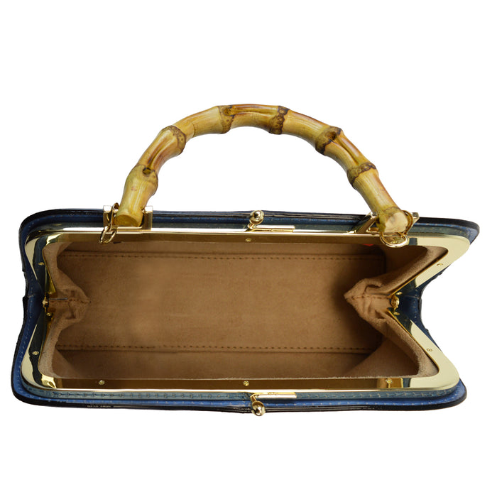 Pratesi Candeli Handbag R565 in genuine leather - Brunelleschi Mustard - LQE