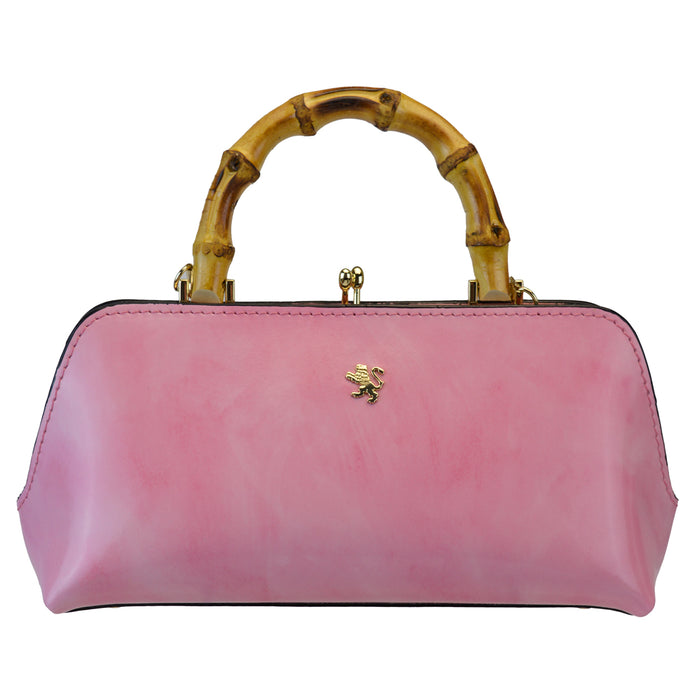 Pratesi Candeli Handbag R565 in genuine leather - Brunelleschi Pink - LQE