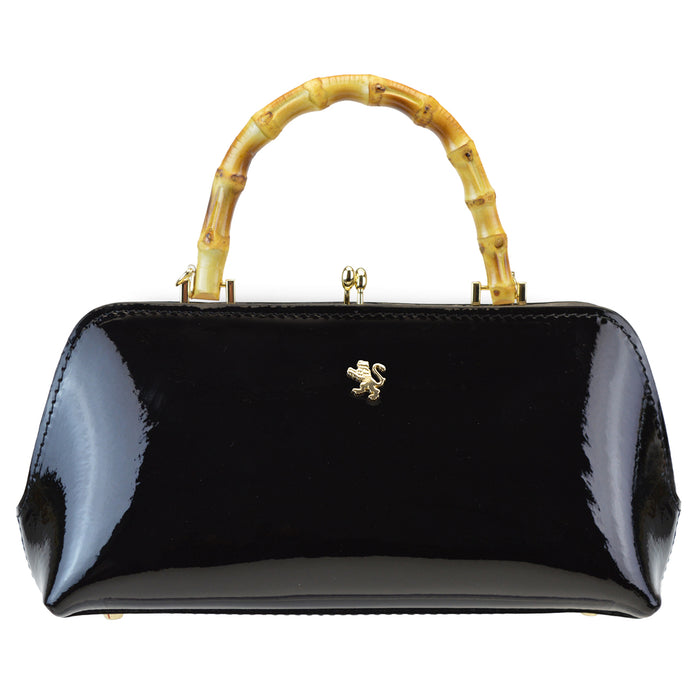 Pratesi Candeli Handbag V565 in patent calfskin - LQE