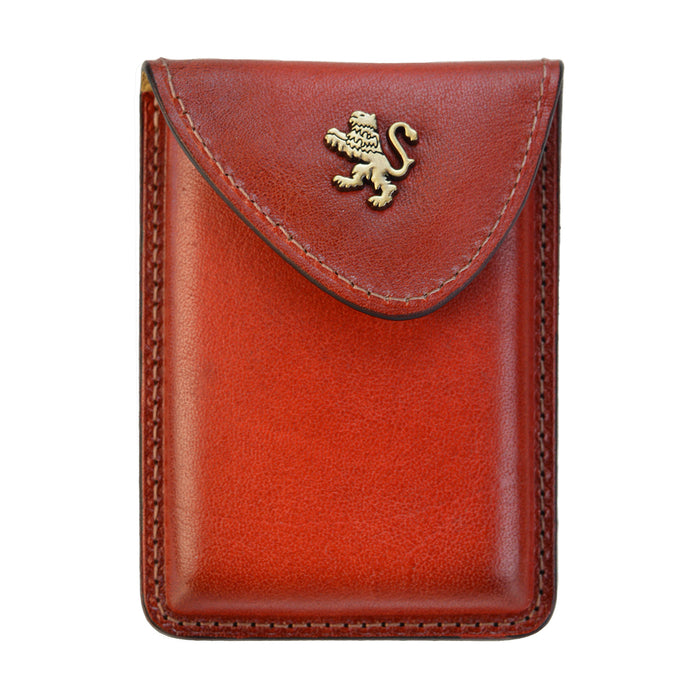 Pratesi Cardholder B061 in genuine leather - Cherry