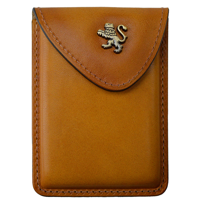 Pratesi Cardholder B061 in genuine leather - Cognac