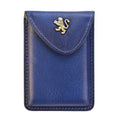 Pratesi Cardholder B061 in genuine leather - Electric Blue
