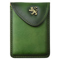 Pratesi Cardholder B061 in genuine leather - Emerald