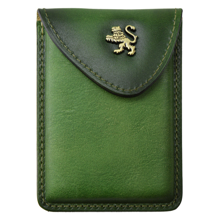 Pratesi Cardholder B061 in genuine leather - Emerald