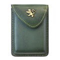 Pratesi Cardholder in Vegetable-Dyed Italian Leather - Dark Green