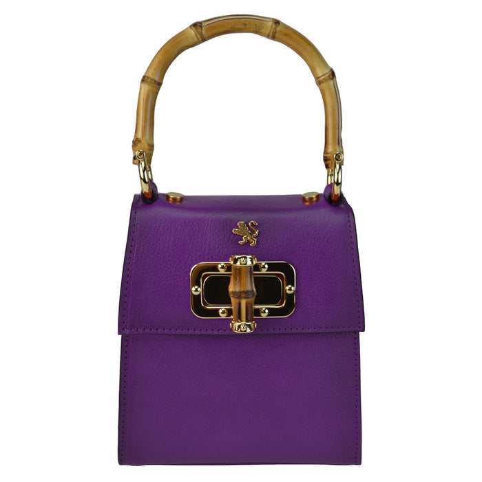 Pratesi Castalia B298/22 Lady Bag in genuine leather - Violet