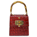 Pratesi Castalia K298/22 Lady Bag in genuine leather - King Cherry