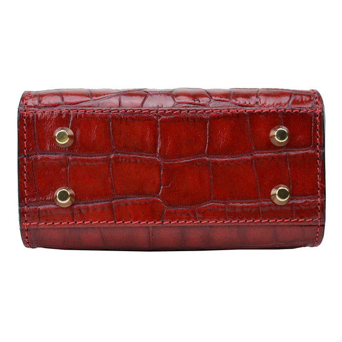 Pratesi Castalia K298/22 Lady Bag in genuine leather - King Cherry