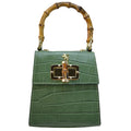 Pratesi Castalia K298/22 Lady Bag in genuine leather - King Green