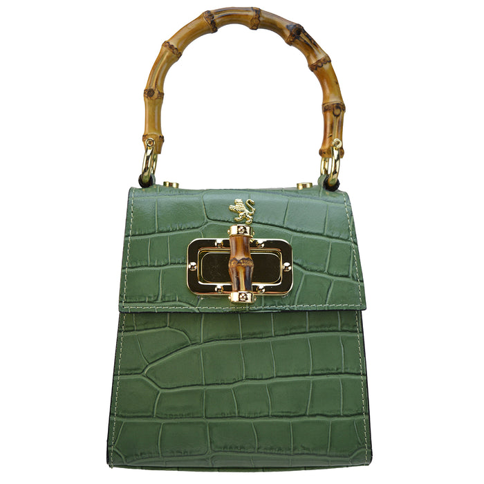 Pratesi Castalia K298/22 Lady Bag in genuine leather - King Green
