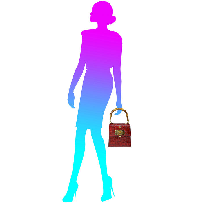 Pratesi Castalia K298/22 Lady Bag in genuine leather - King Pink