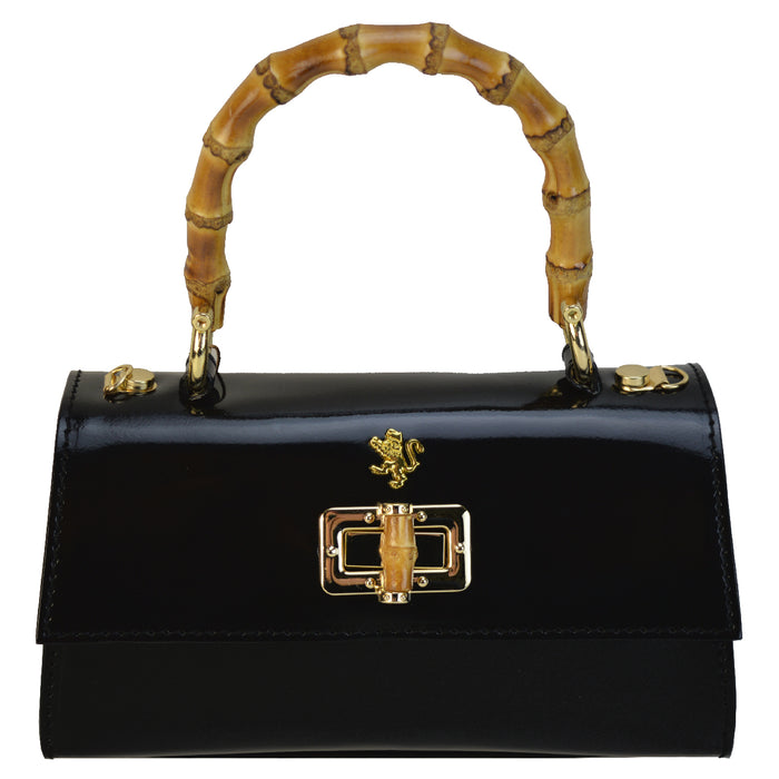 Pratesi Castalia Lady Bag in genuine Italian leather - Brunelleschi Leather Black
