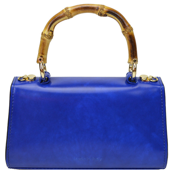 Pratesi Castalia Lady Bag in genuine Italian leather - Brunelleschi Leather Violet