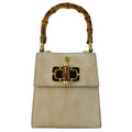 Pratesi Castalia Lady Bag in genuine Italian leather - Brunelleschi Leather White