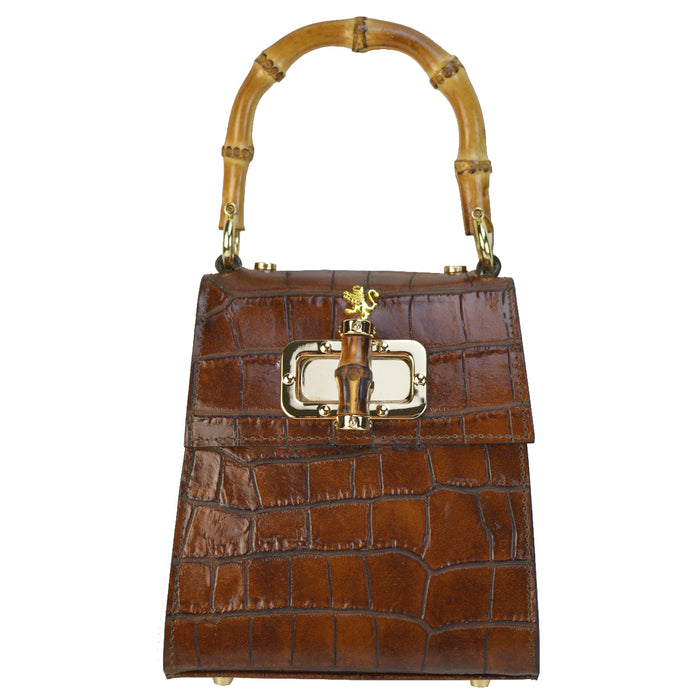Pratesi Castalia Lady Bag in genuine Italian leather - Castalia Brown