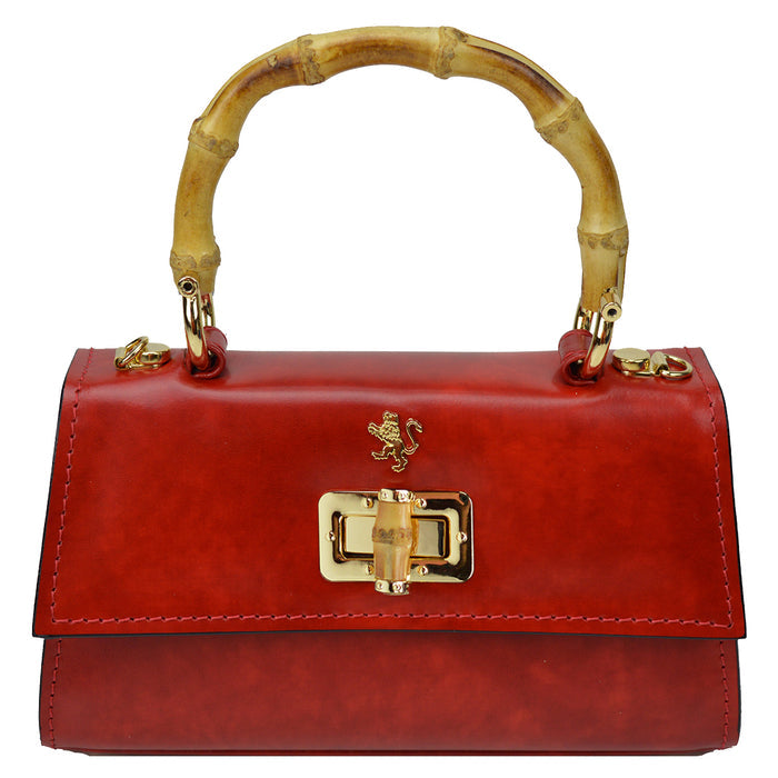 Pratesi Castalia Lady Bag in genuine Italian leather - Castalia Cherry