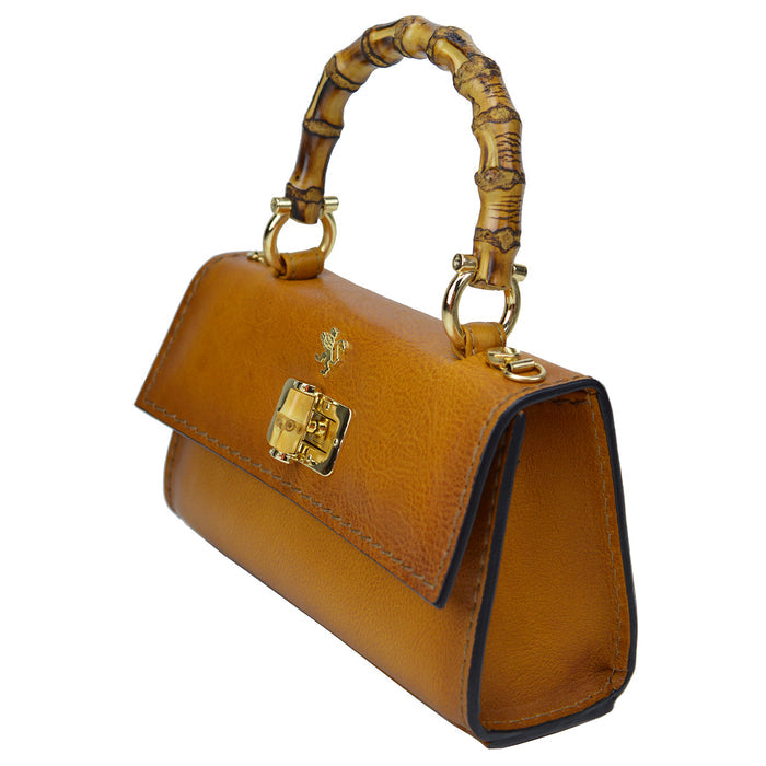 Pratesi Castalia Lady Bag in genuine Italian leather - Castalia Cognac