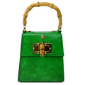 Pratesi Castalia Lady Bag in genuine Italian leather - Castalia Emerald