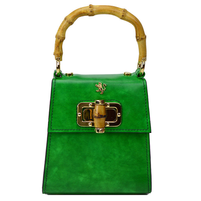 Pratesi Castalia Lady Bag in genuine Italian leather - Castalia Emerald