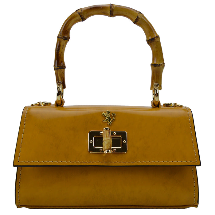 Pratesi Castalia Lady Bag in genuine Italian leather - Castalia Mustard